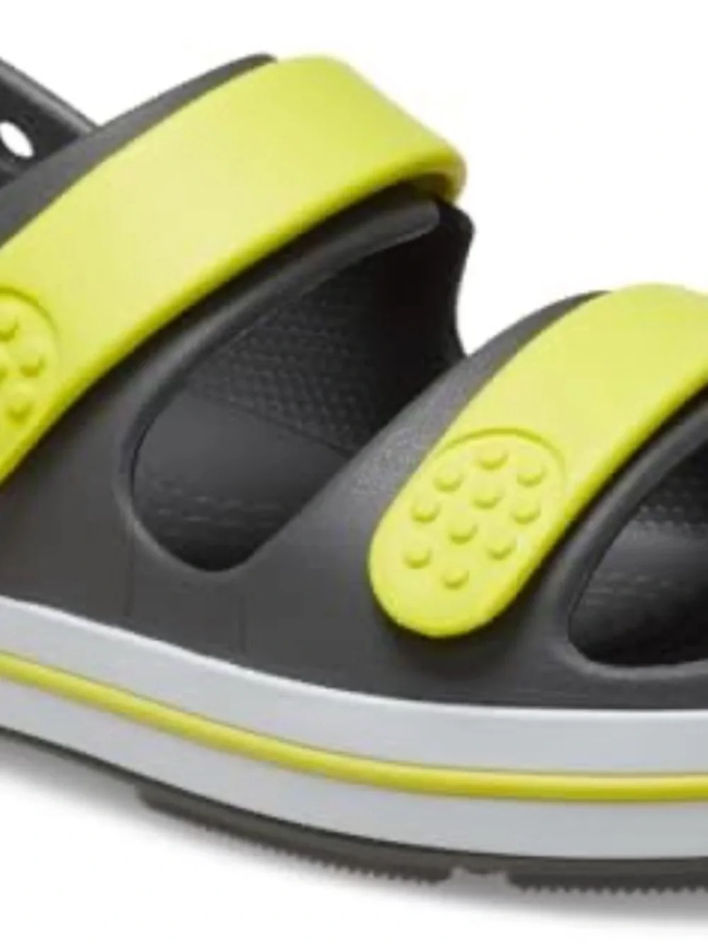 CROCS Unisex Kids CROCband Cruiser Sandal K- Slate Grey- Size J3- NWT